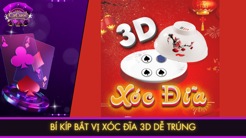Bí kíp bắt vị xóc đĩa 3D dễ trúng